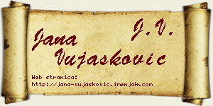 Jana Vujašković vizit kartica